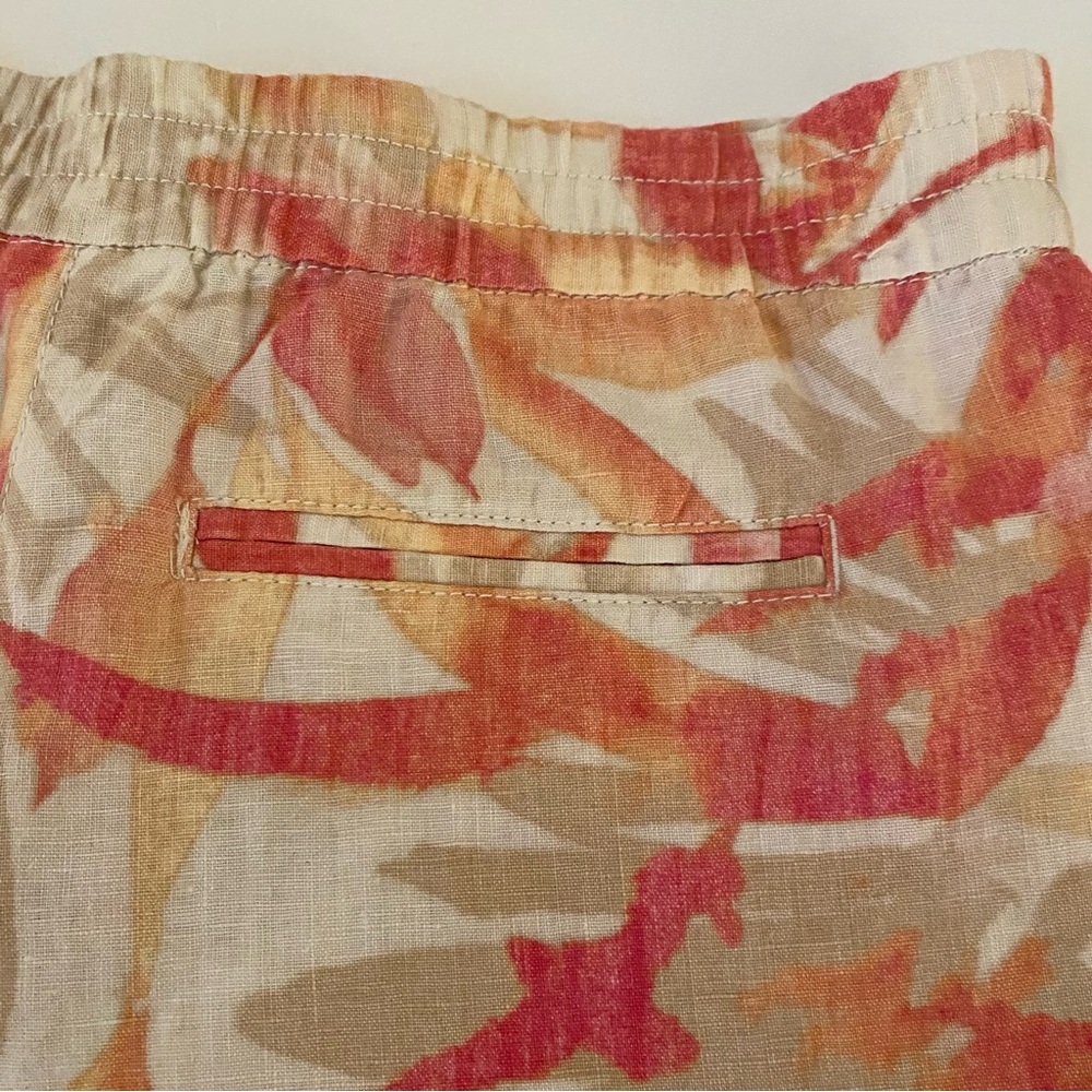 Chico's Havana Shores Pants 100% Linen Wide Leg Womens Sz(1)Medium Resort Beach - Picture 9 of 10